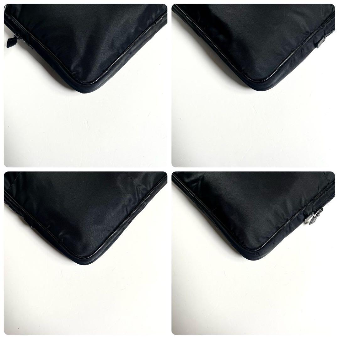 【現行型・未使用に近い】プラダ ビジネスバッグ サフィアーノレザー Gカード付き