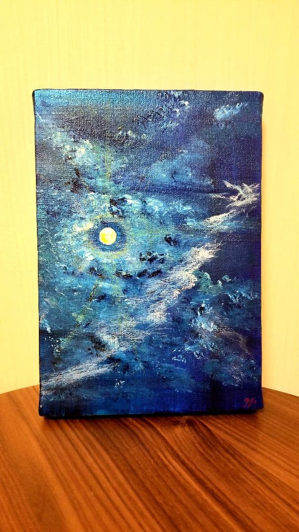 Moonlight 月の絵画　キャンバス　原画