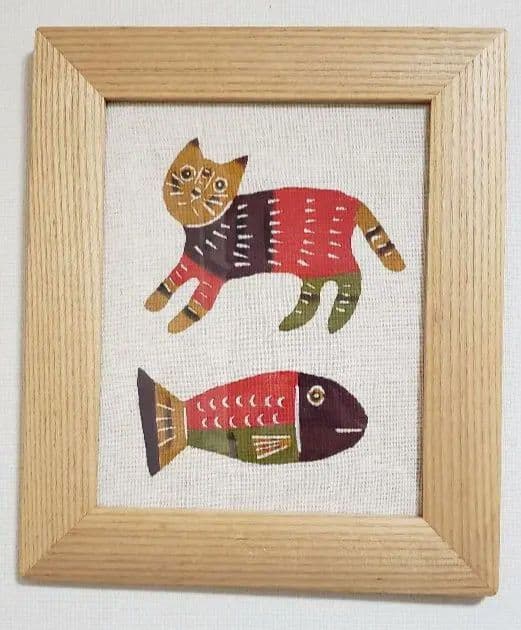 染色工芸家　柚木沙弥郎　型染絵