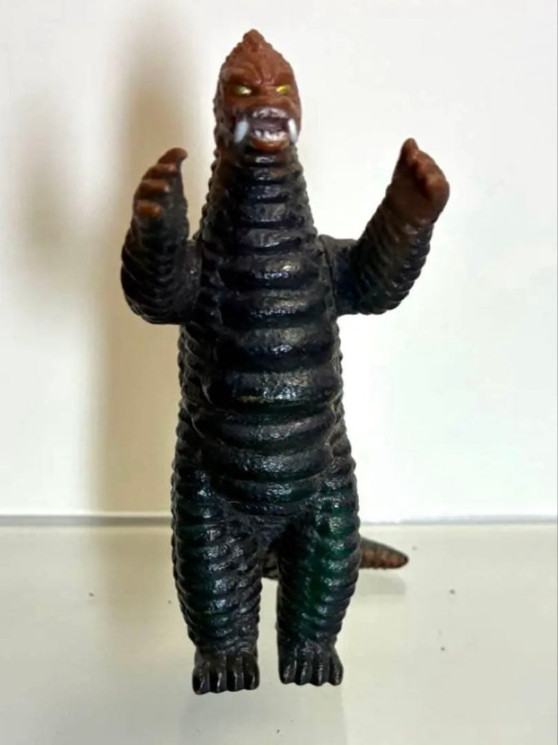 【昭和当時物】■どくろ怪獣 レッドキング ミニソフビ /ポピー キングザウルス