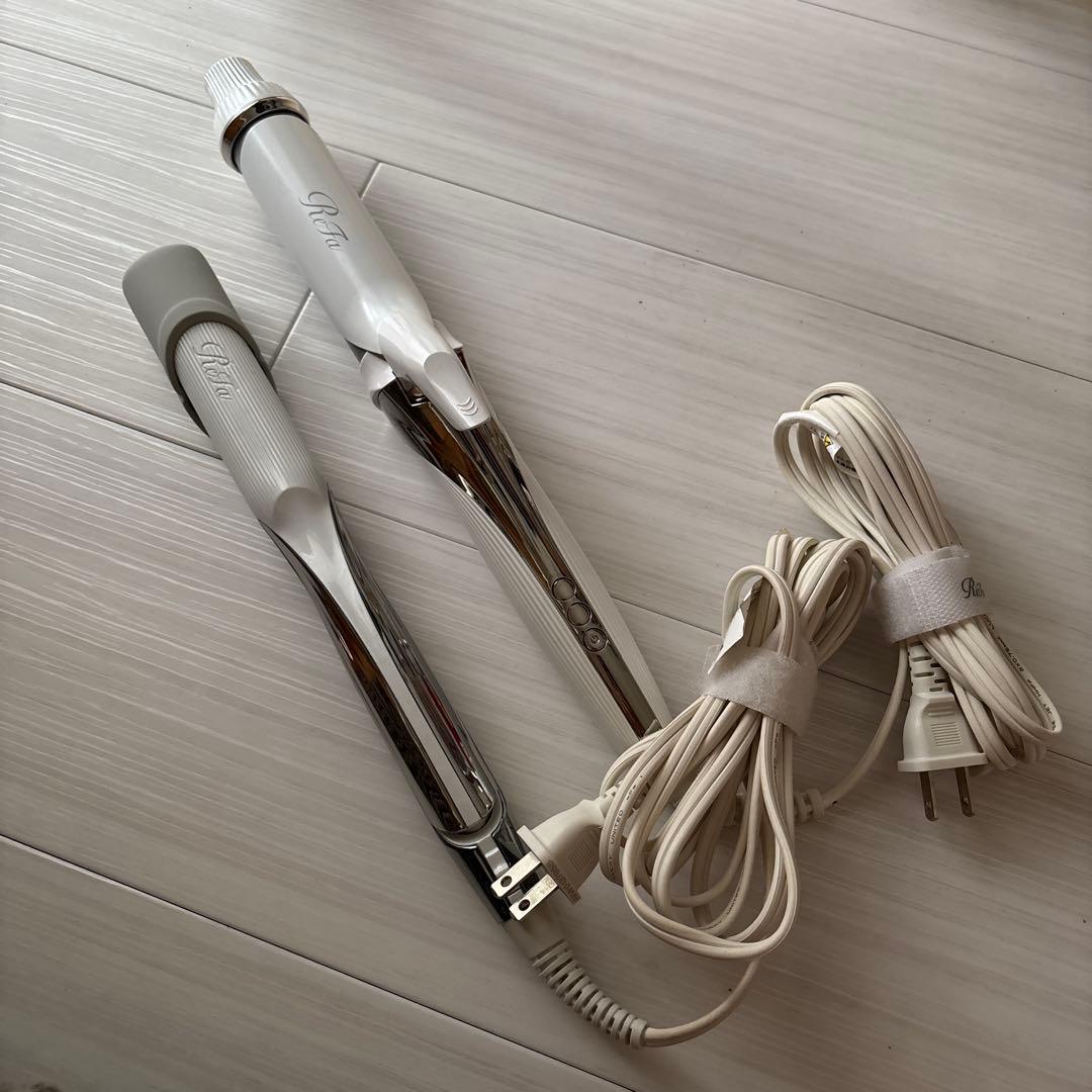 ReFa リファ　ホワイト カールアイロン　ストレートアイロン