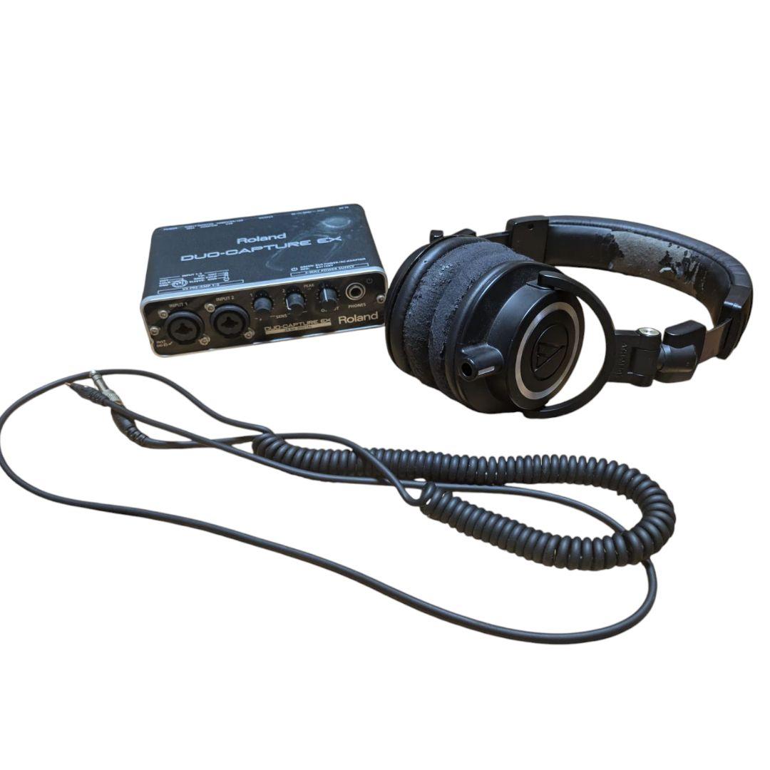 オーディオテクニカATH-M50X ローランドDUO-CAPTURE EX