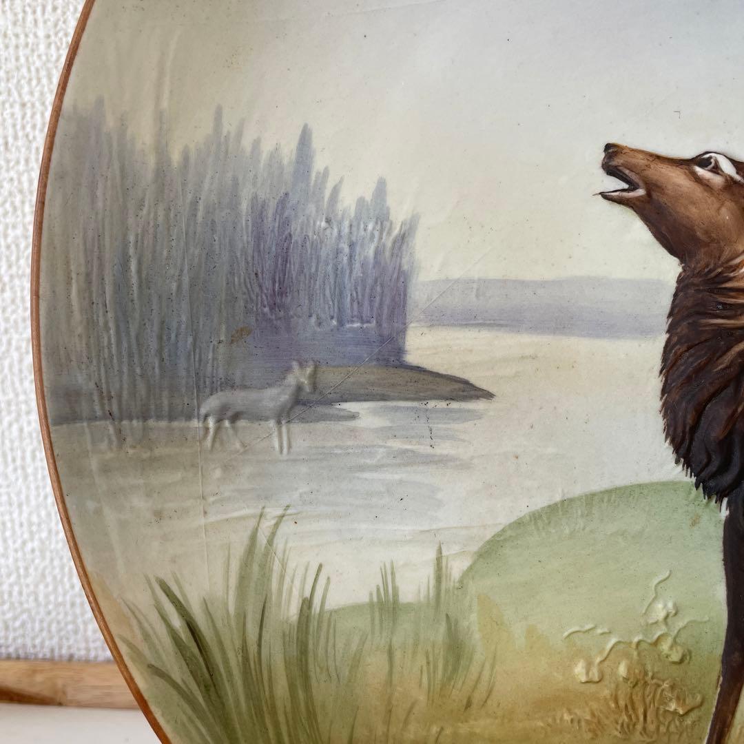 ＊モールド＊ヘラジカ＊１９１１年＊米国輸出・２７cm・オールドノリタケ・