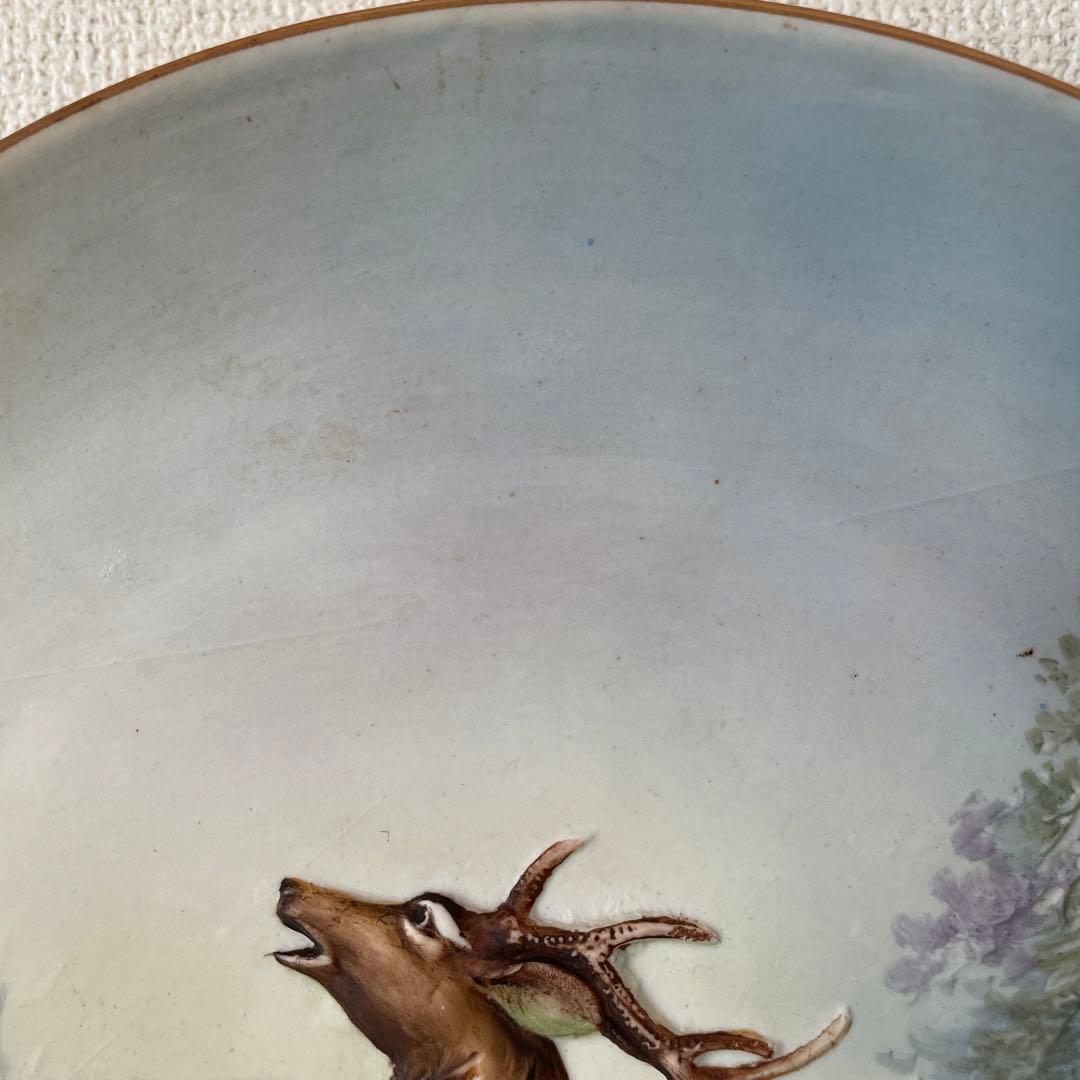 ＊モールド＊ヘラジカ＊１９１１年＊米国輸出・２７cm・オールドノリタケ・