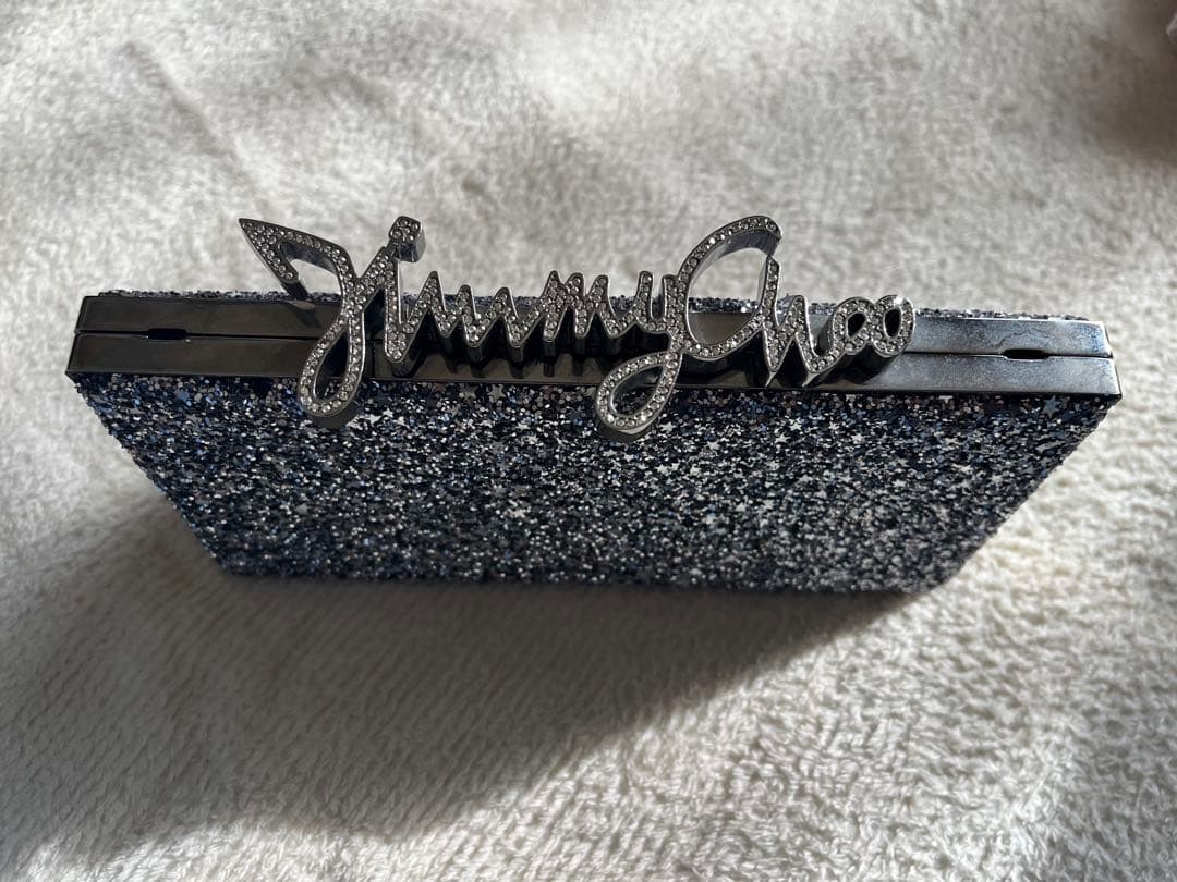 Jimmy Choo グリッター クラッチバッグ