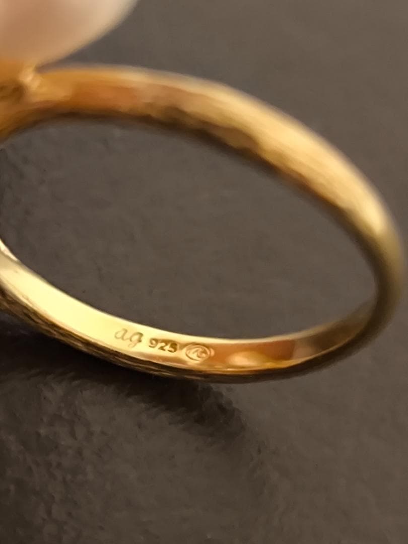 碌山 ROKUZAN ロクザン シルバー925 パール　ヴィンテージ　リング