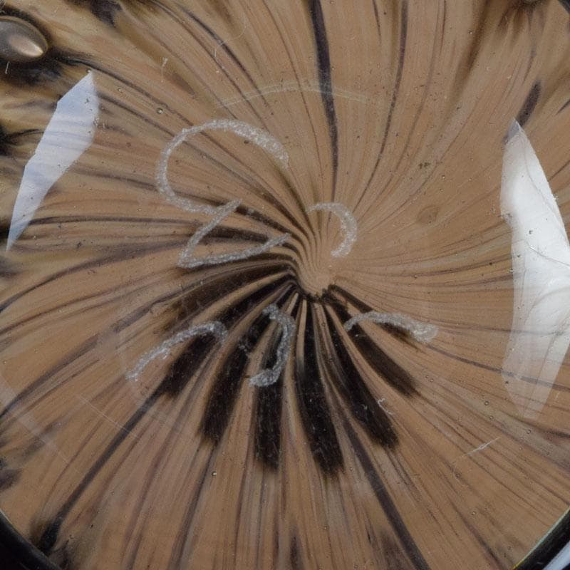 ガラス工芸家　岩田糸子作　茶のうつわ　茶碗　共箱　V　9179