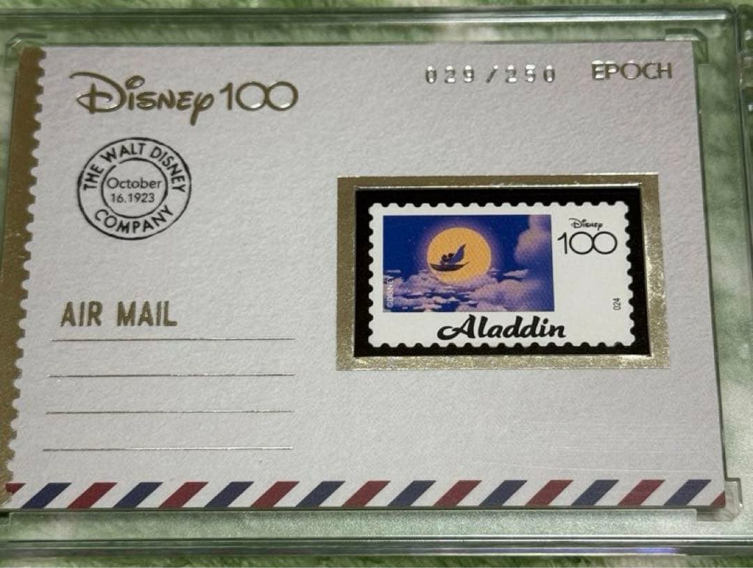 Epoch Disney 100 アラジン スタンプカード 250枚限定