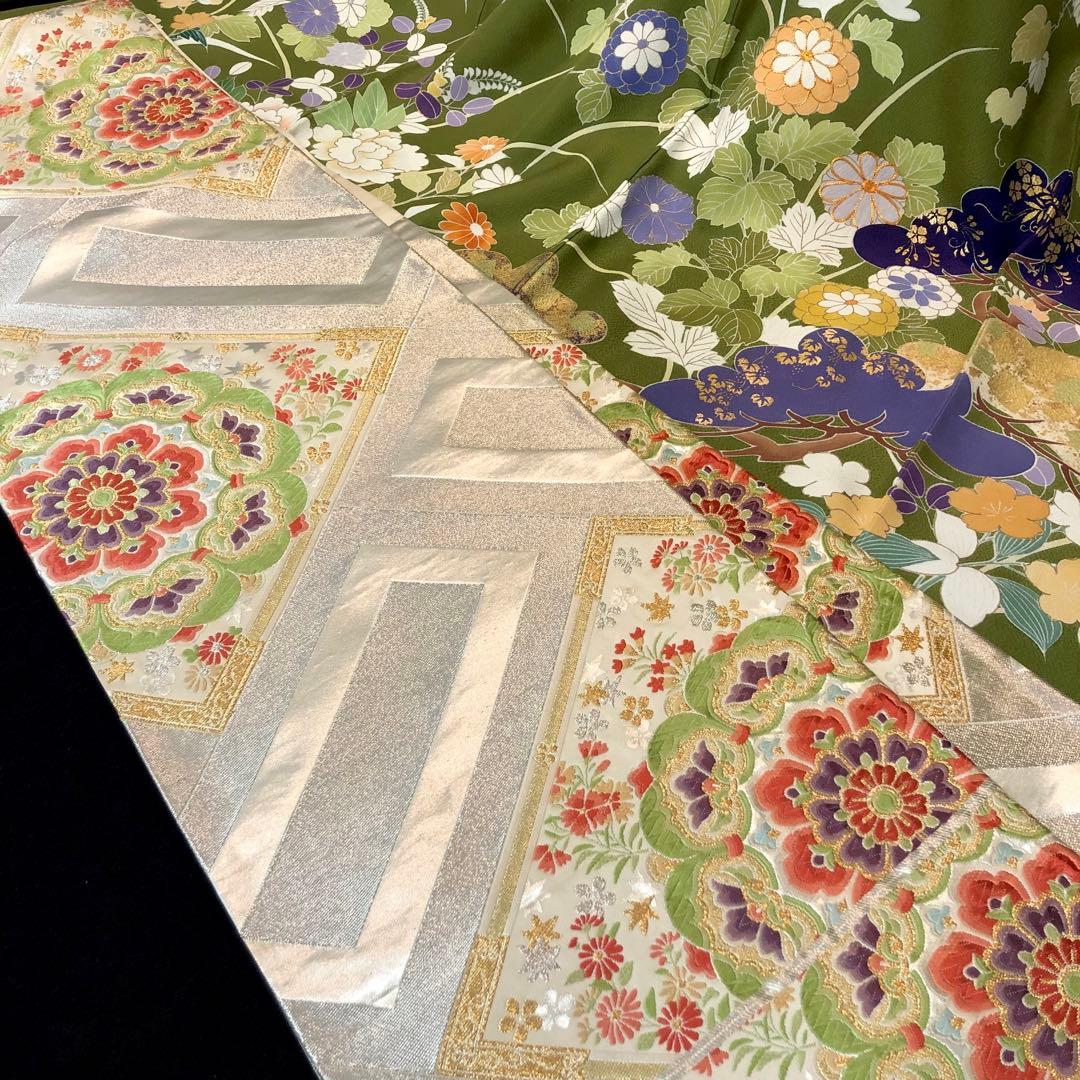 振袖フルセット■千總■落款入り■最高峰京友禅■名門河合美術織物■振袖一式