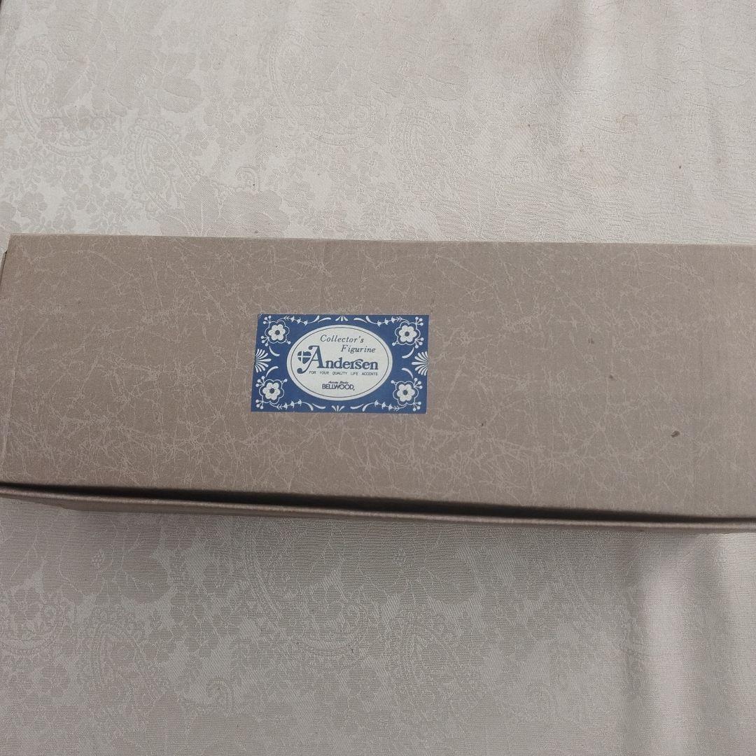 Andersen 青い陶器製人形　モニメント　置物　30センチ