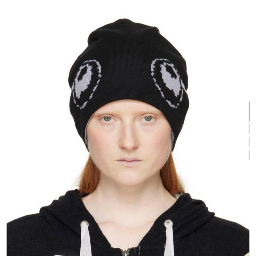 venicew ニットビーニー　リバーシブル　目