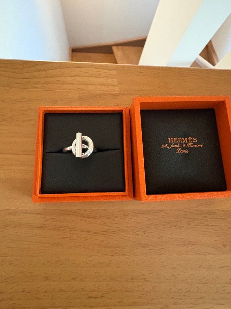 HERMES シルバーリング エシャペ　MM#56