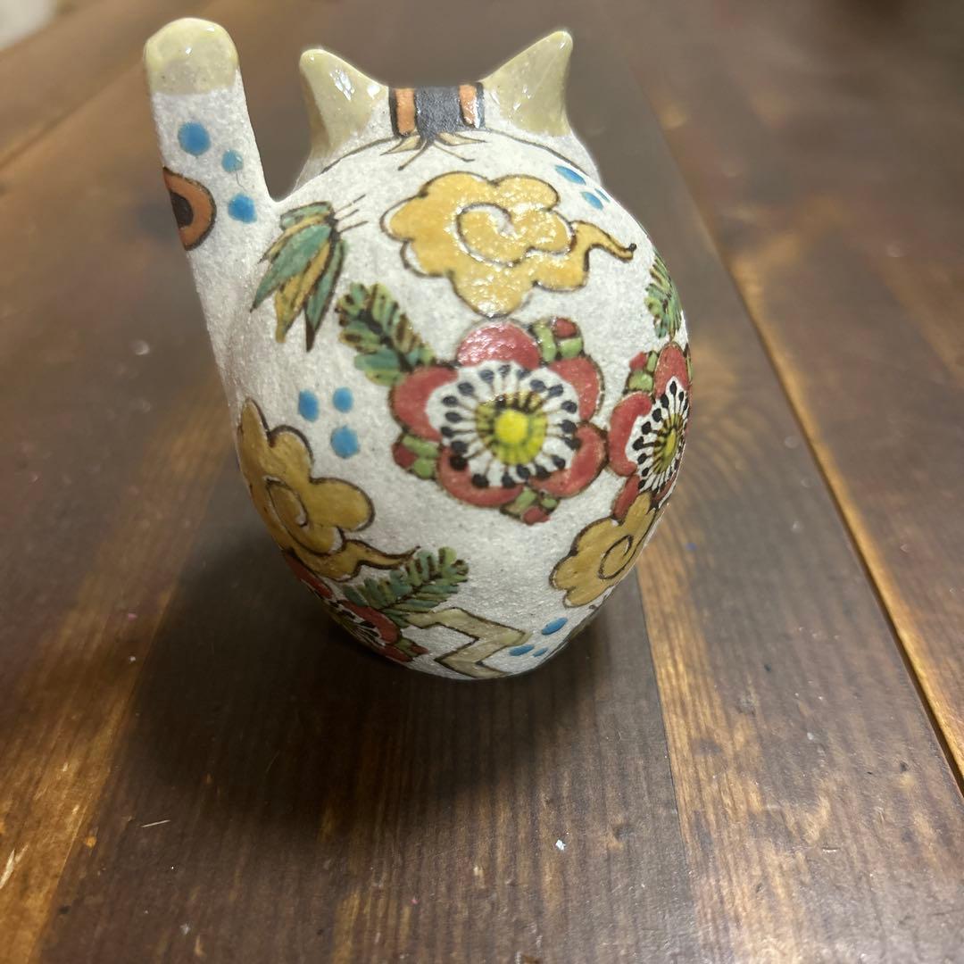 作家　陶芸作家　招き猫　手描き　左手上げ　商売繁盛　縁起物