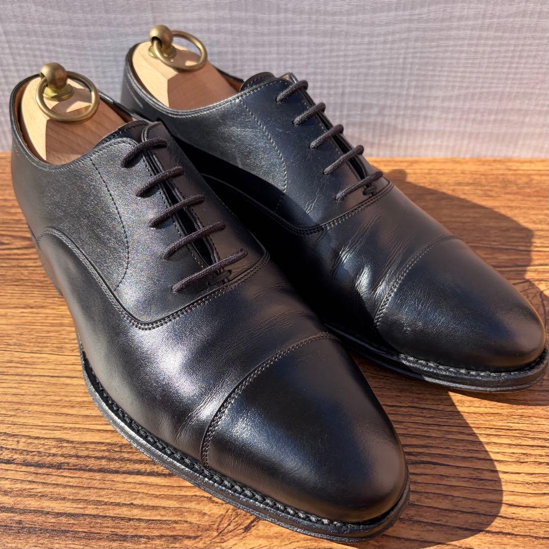 ジャランスリウァヤ ストレートチップ 26.5cm ブラック 内羽根 革靴