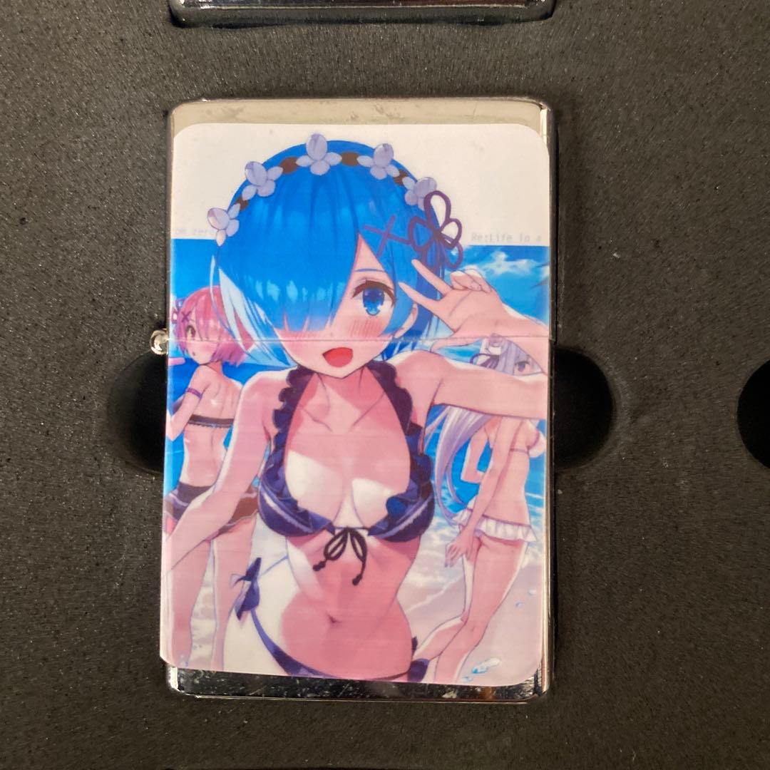 リゼロ　美少女　集合　水着　オイルライター　zippo 風　BRZ13
