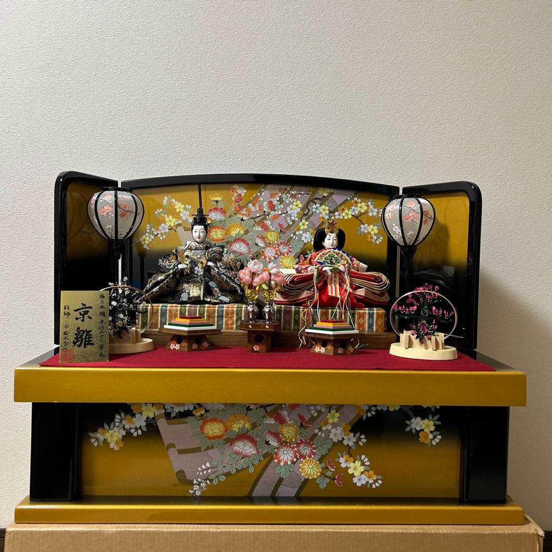 京雛 『平安水宝作 極上本頭本仕立十二単衣』 雛師 平安水宝作