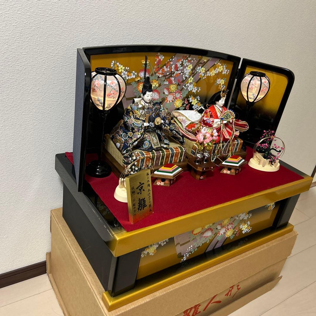 京雛 『平安水宝作 極上本頭本仕立十二単衣』 雛師 平安水宝作