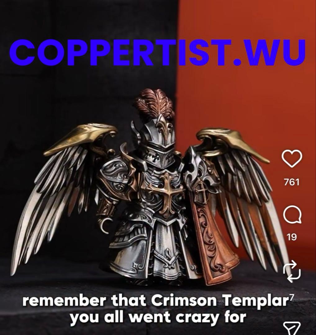 ★ 新品 未使用 早い者勝ち COPPERTIST.WU 真紅のテンプル騎士団像