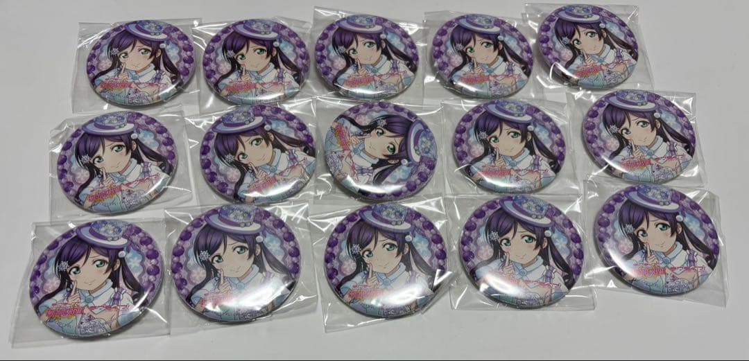 ラブライブ 東條希 缶バッジ エアコミケ ホワイトスノー 15個