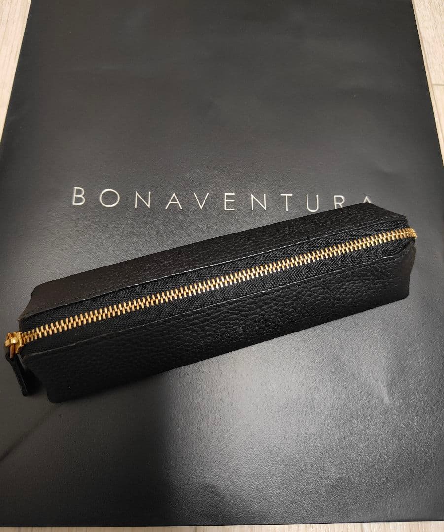 BONAVENTURA　ペンケース　シュリンクレザー 黒