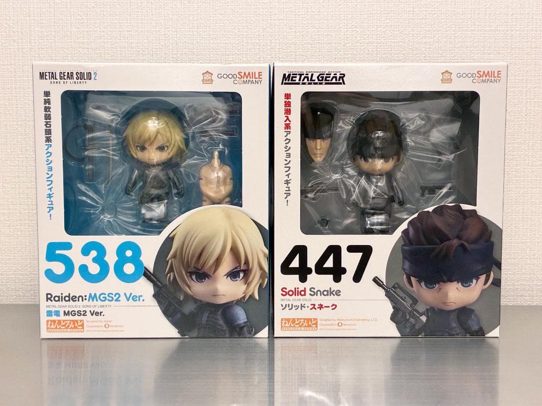 ねんどろいど MGS メタルギアソリッド ソリッド・スネーク 雷電 2点セット