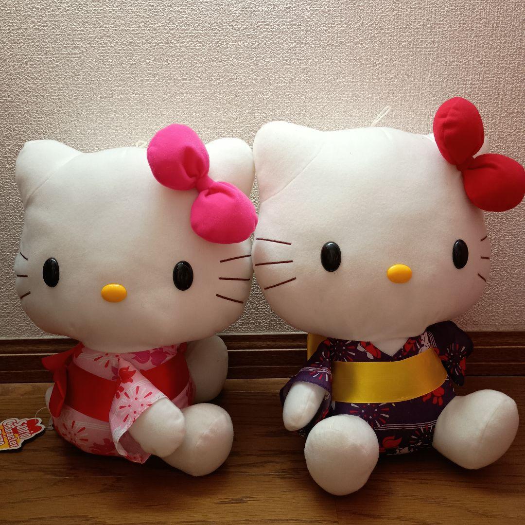 ハローキティ 着物 浴衣ぬいぐるみ 2体セット 日本　サンリオ