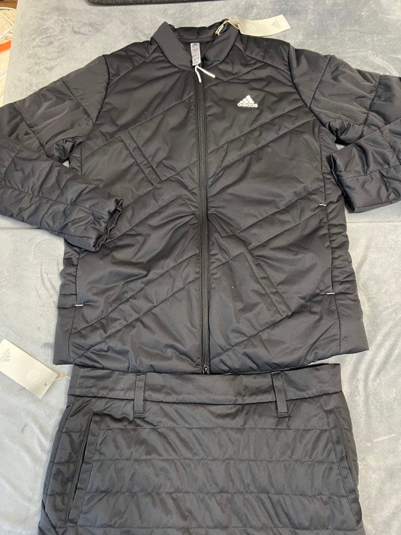 adidas レディース ブラック ジャケット スカート セット M