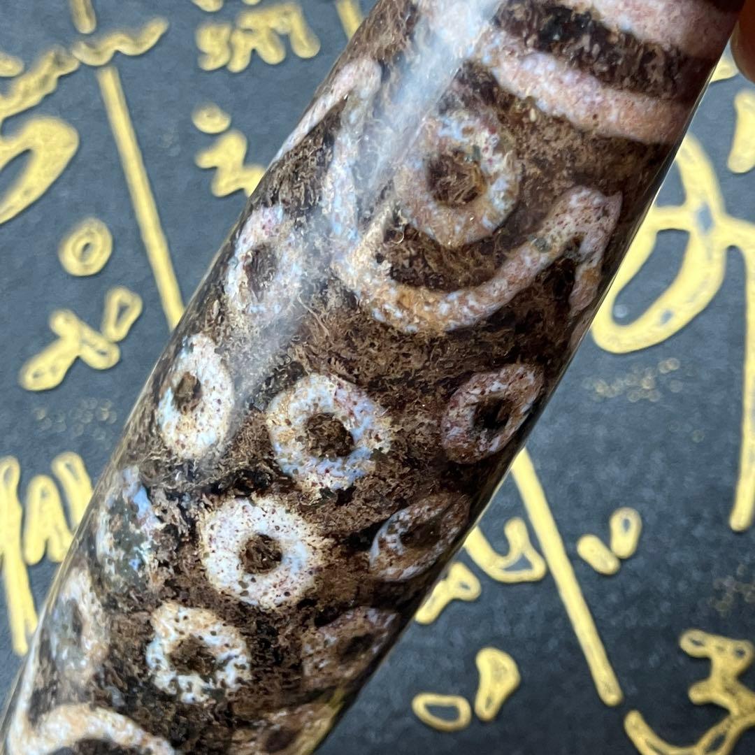 マニアおすすめ　一点物超大きい　紅朱砂 三十六眼天珠ネックレス　喜馬拉雅九頁岩