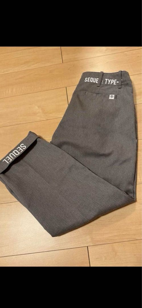 SEQUEL シークエル チノパンツ TYPE-F 裾ロゴ S