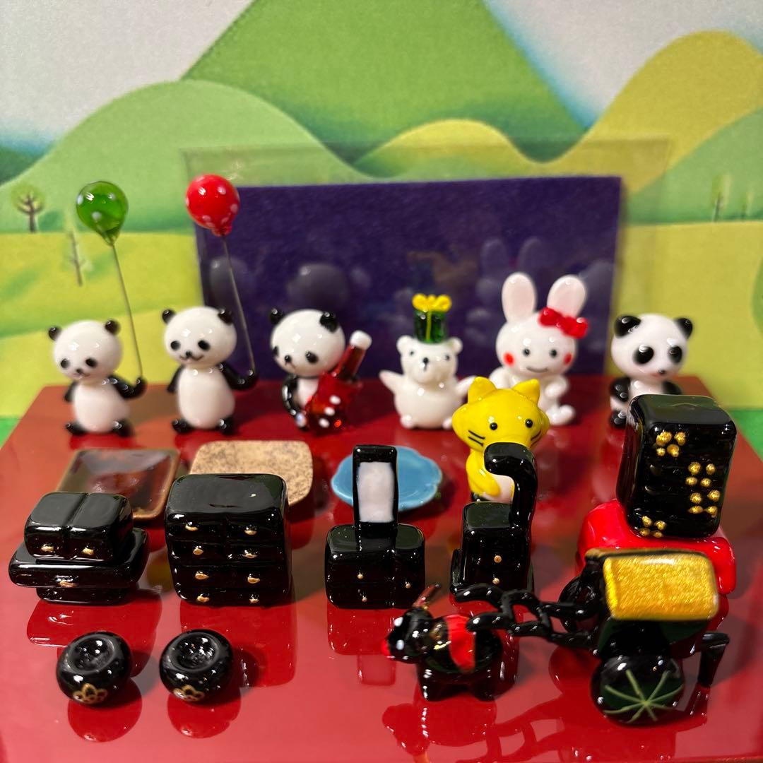 くり。　ガラス細工　ミニチュア