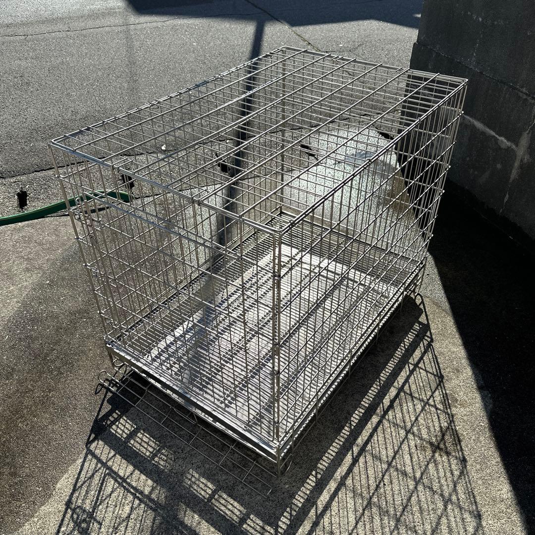 ハチコウ ステンレス製PRO-ケージペット用 犬用 ケージ　短面扉　市瀬　LL