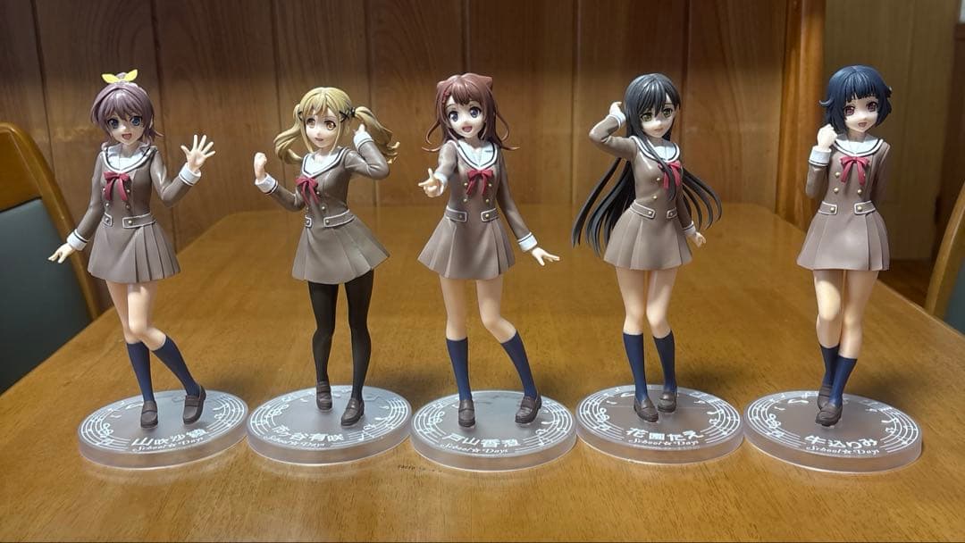バンドリ　ポピパ　フィギュア　School days 5体セット