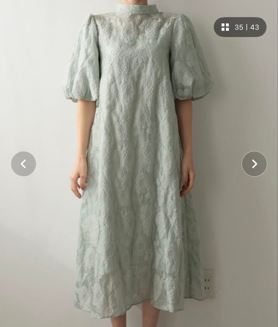 ボリュームスリーブフレア パーティードレス オケージョンドレス