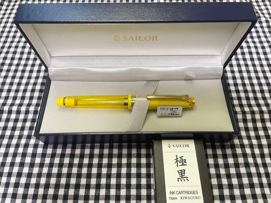 SAILOR 万年筆 イエロー EF(極細)