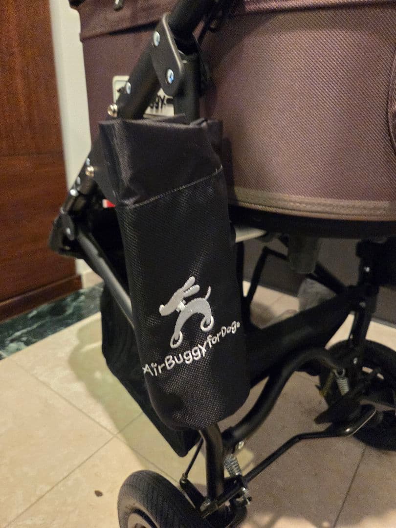 AirBuggy 犬用カート ブラウン メッシュカバー付き