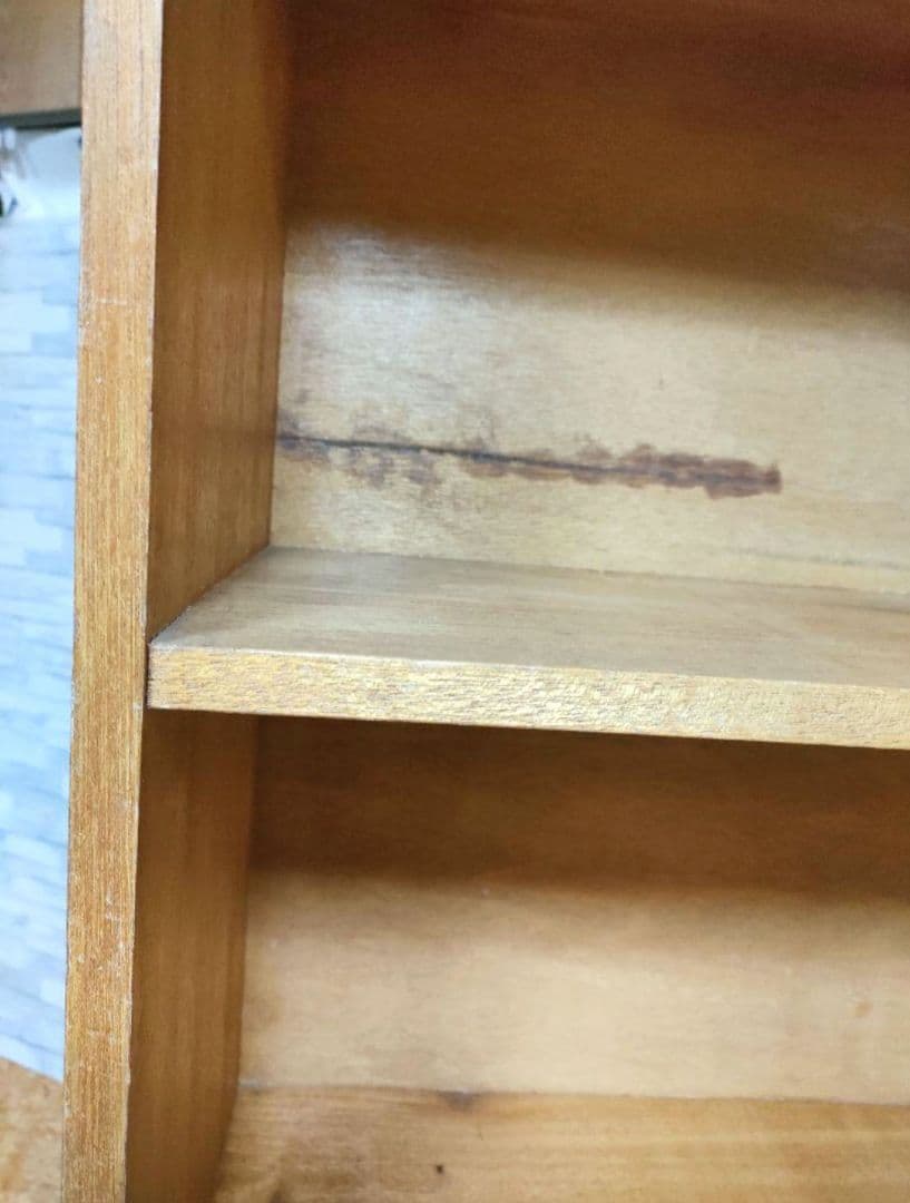 ヴィンテージ　無垢材　棚　清掃済み　アンティーク　レトロ　キャビネット