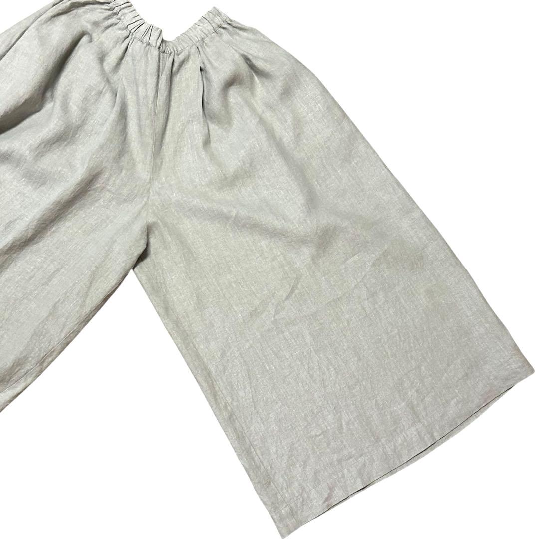 ikkuna ギャザードパンツ リネン100%
