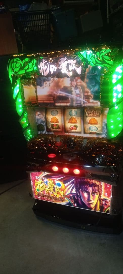 送料込　パチスロ　実機　5号機　花の慶次　戦極めし〜　アミューズ　鍵付