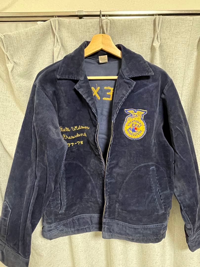 70s FFA ジャケット ネイビー ヴィンテージ