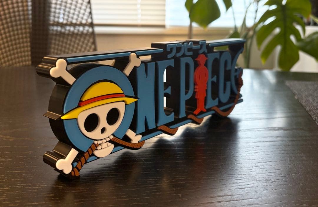 ワンピース ONE PIECE ビッグサイズ ロゴフィギュア 27cm