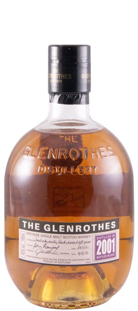 希少　グレンロセス　2001年　シングルモルトウイスキー　冷暗所保存