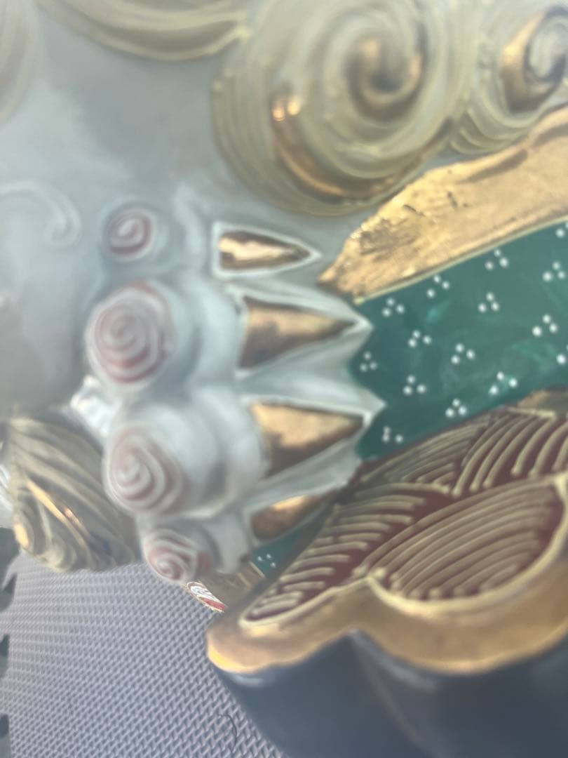 獅子の形状 陶器製装飾品