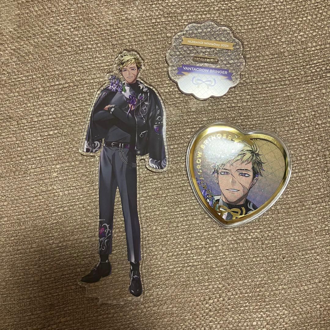 ベンタ　ホワイトデー　アクスタ　ハート缶バッジ