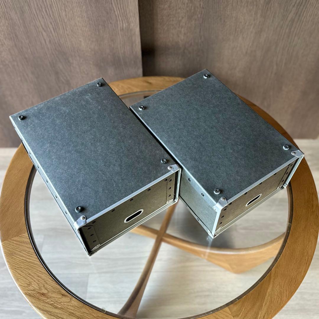 【廃盤品】 MUJI無印良品 硬質パルプ引出し2段&1段タイプ 2個セット