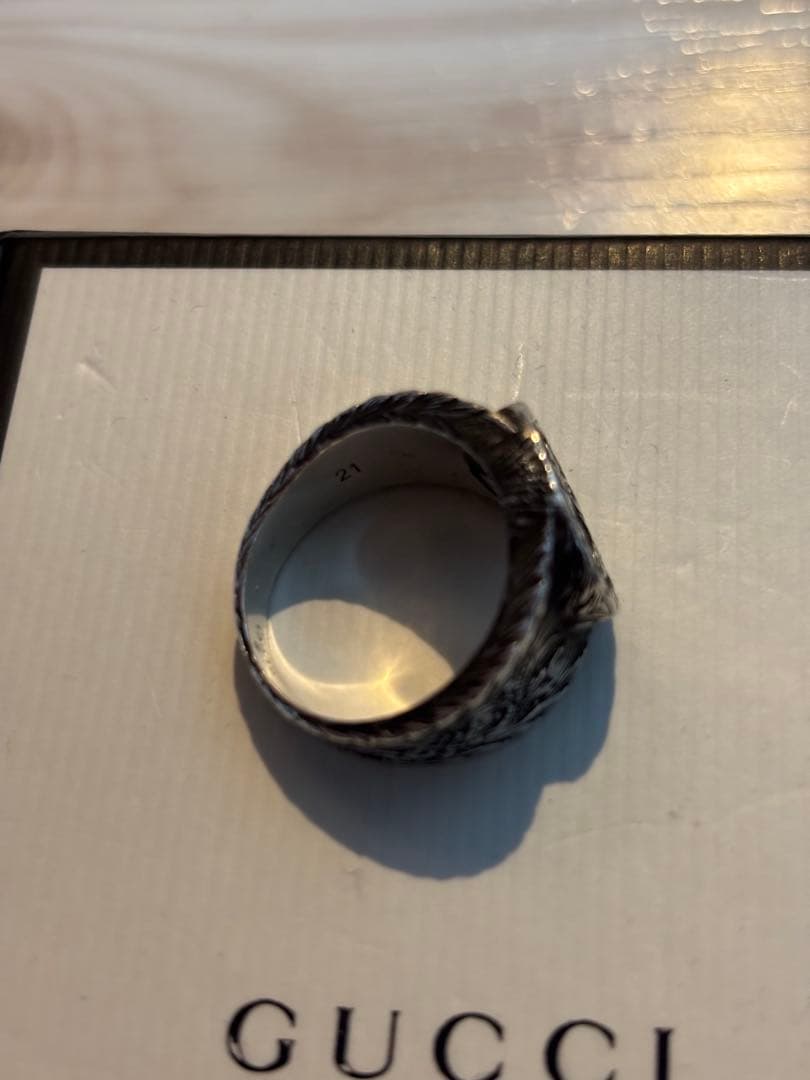 GUCCI インターロッキングGリング サイズ21