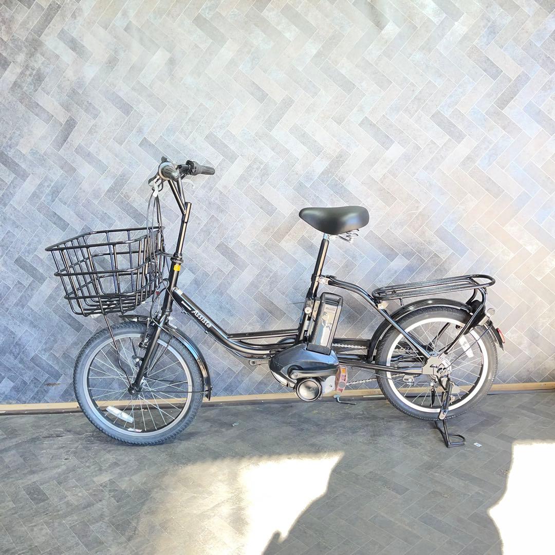 電動アシスト自転車 シティタイプ ブラック 前カゴ付き