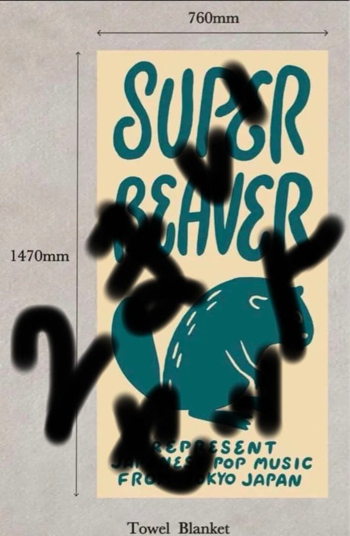 2枚セット　SUPER BEAVER タオルブランケット76x147cm 美品