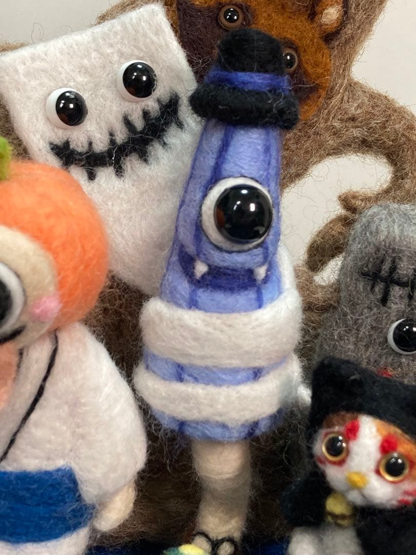 羊毛フェルト　ハロウィン妖怪百鬼夜行