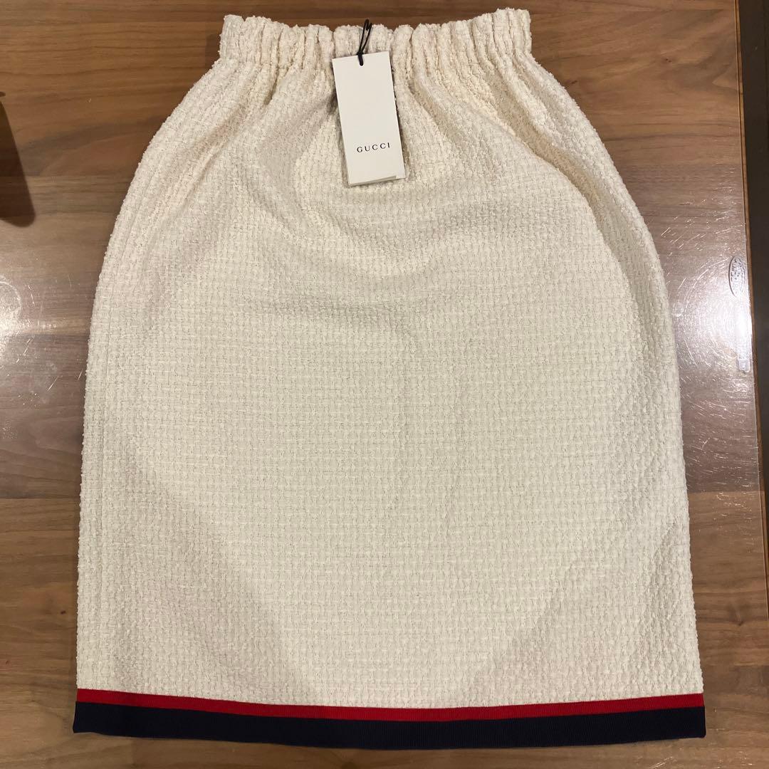 GUCCI ホワイト フレアスカート