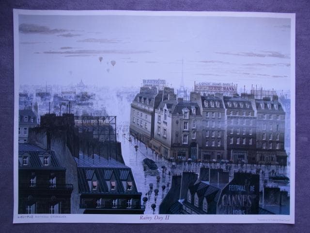 未使用品　非売品　ポスター　ヒロ・ヤマガタ　レイニーデイⅡ　アート　山形博導